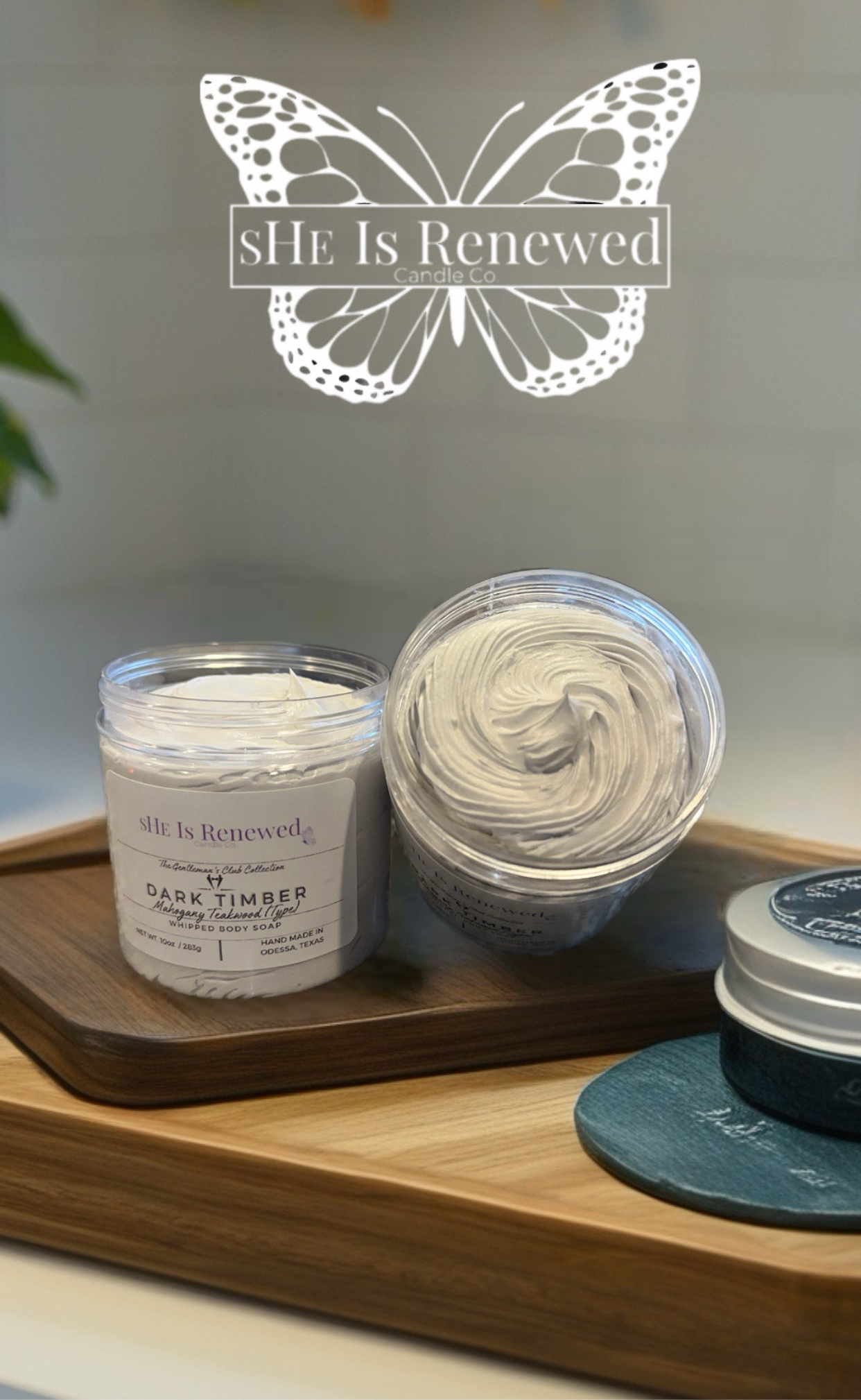 Dark Timber (Mahogany Teakwood Type) Whipped Body Soap 10oz.
