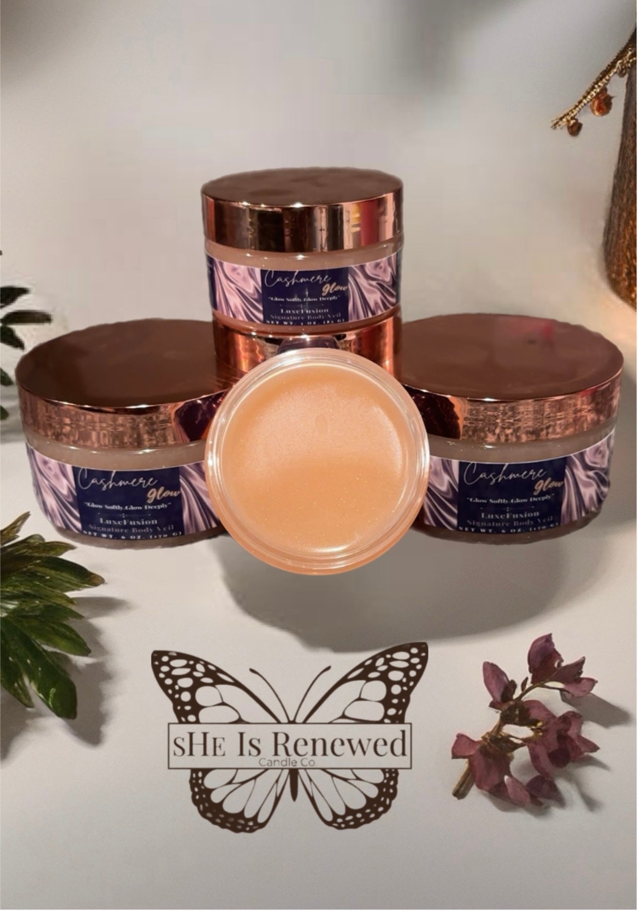 Cashmere Glow-Body Veil