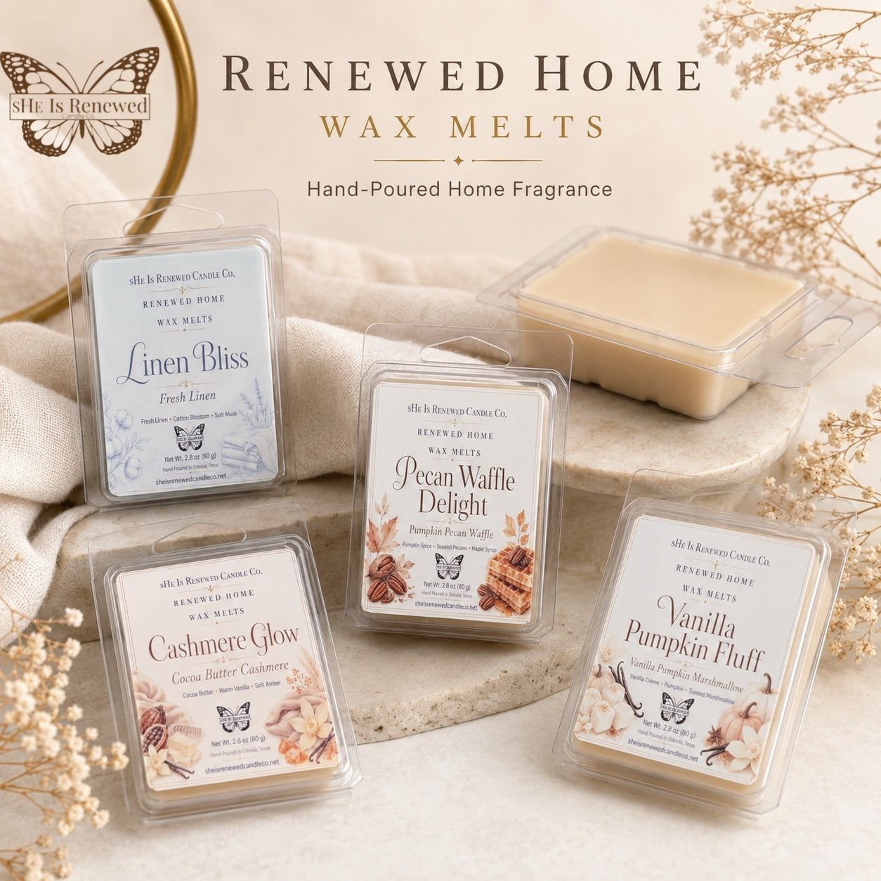 Renewed Home Wax Melts | 6-Cube Clamshell