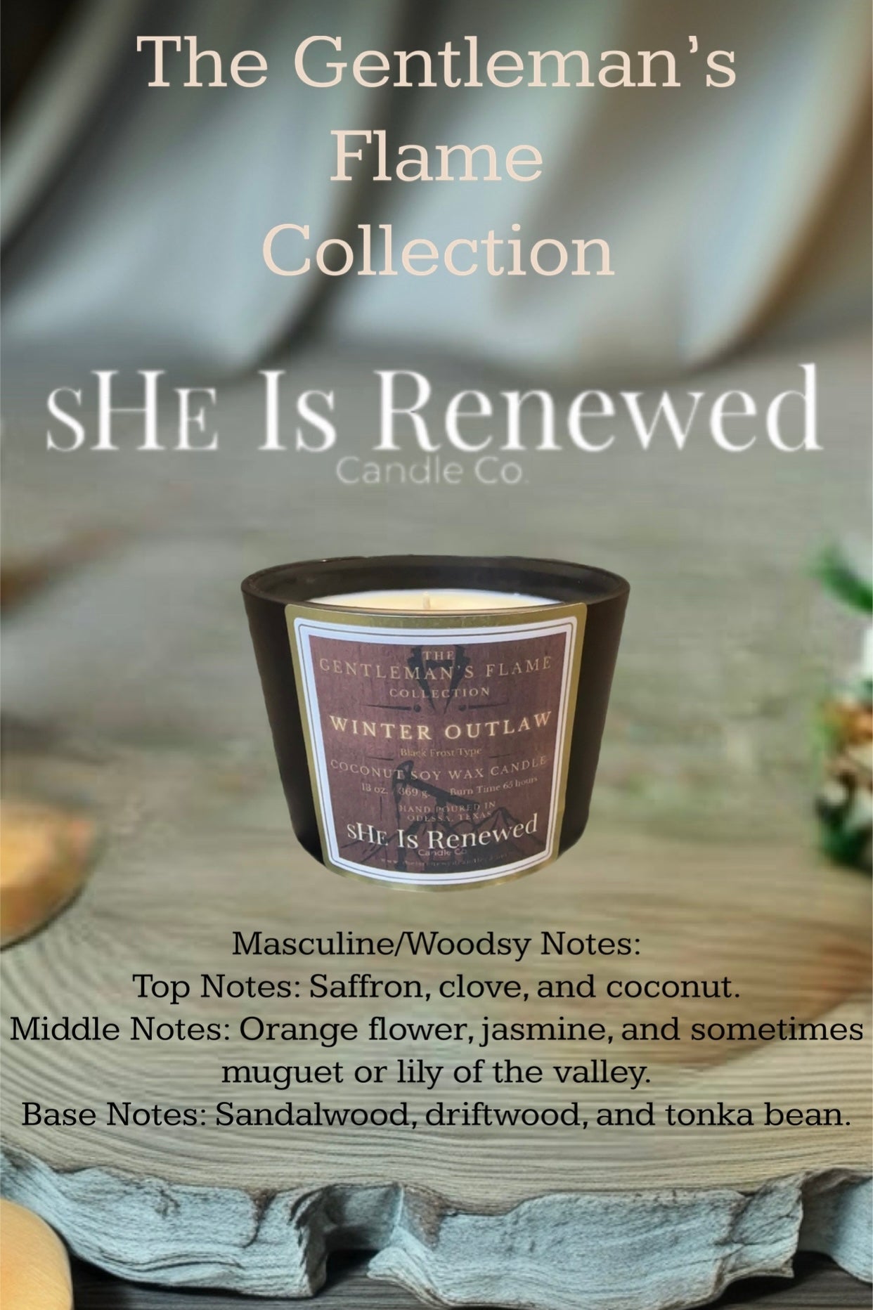 Coconut Soy Wax Candle 13 oz.