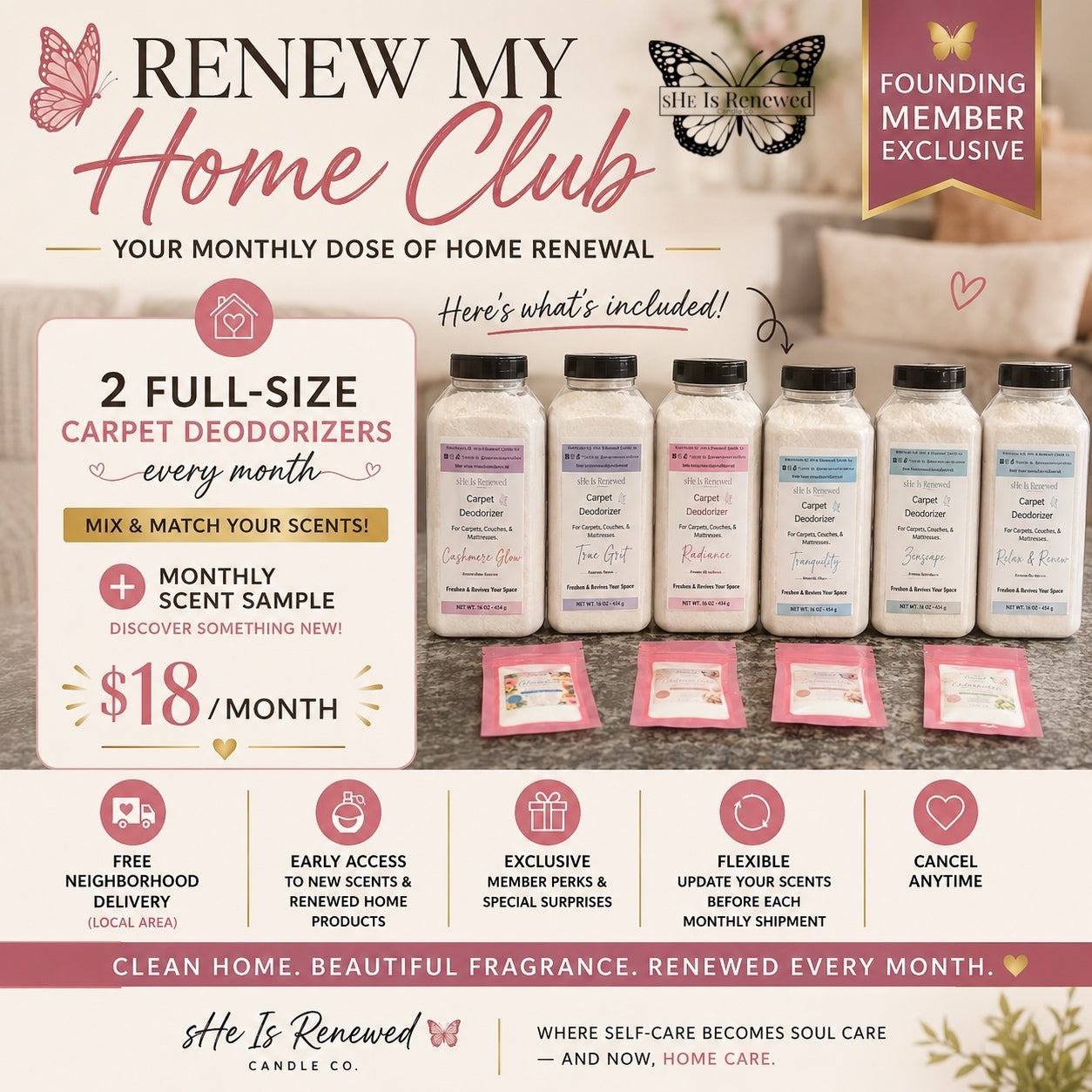 Renew My Home Club 🦋 | Monthly Home Fragrance Subscription