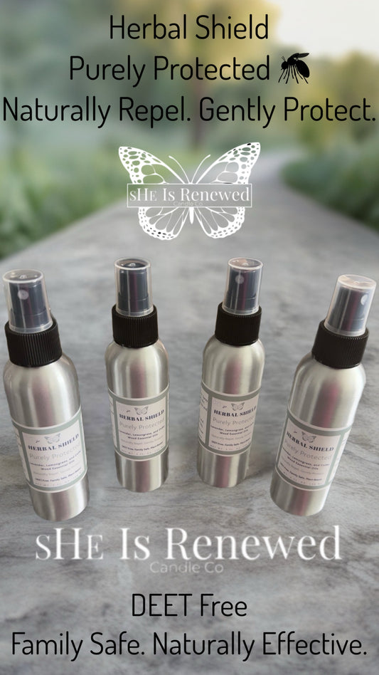 🛡️ Purely Protected: Herbal Shield Mosquito Spray – 5 oz