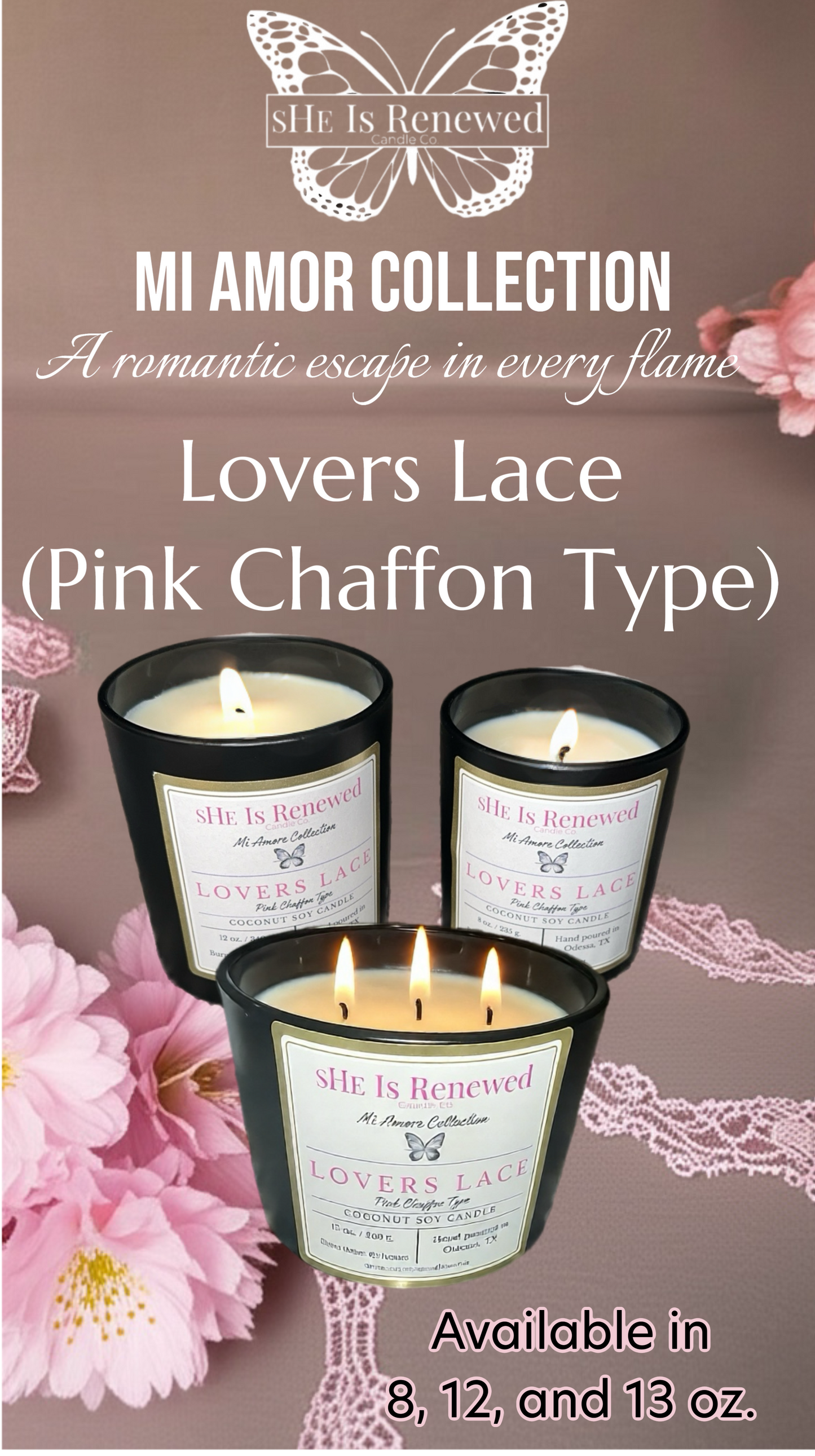 Lovers Lace (Pink Chaffon Type)